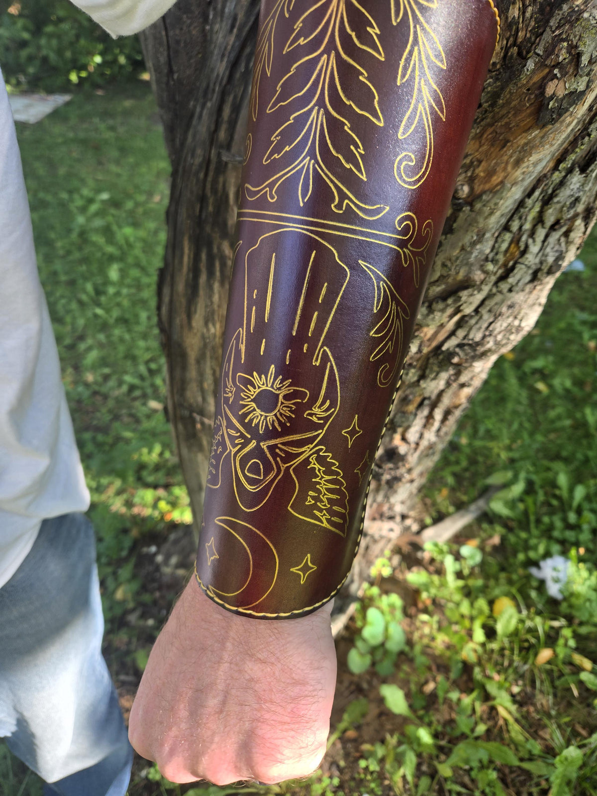 Custom Fantasy Leather Armor with Hidden Wallet