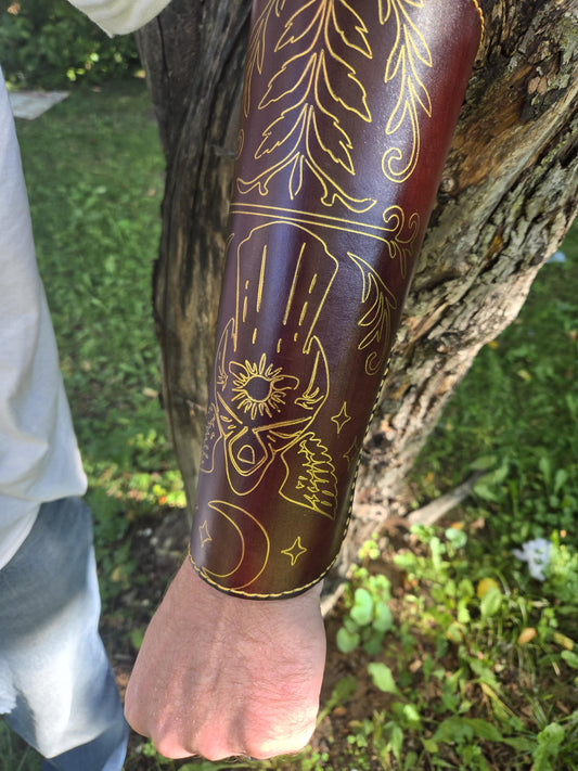 Custom Fantasy Leather Armor with Hidden Wallet