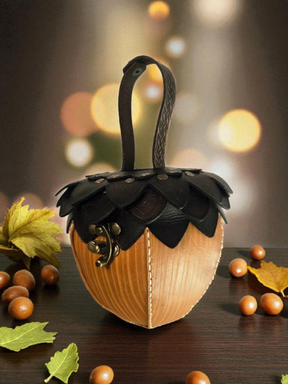 Handmade Leather Acorn Bag – Fantasycore RenFaire Satchel