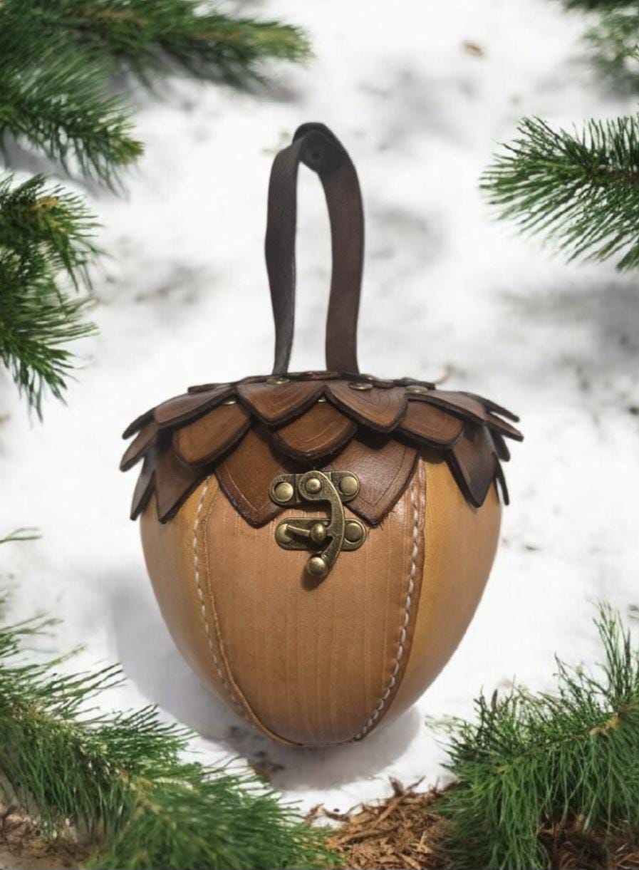 Enchanted Acorn Bag with Crossbody Strap.