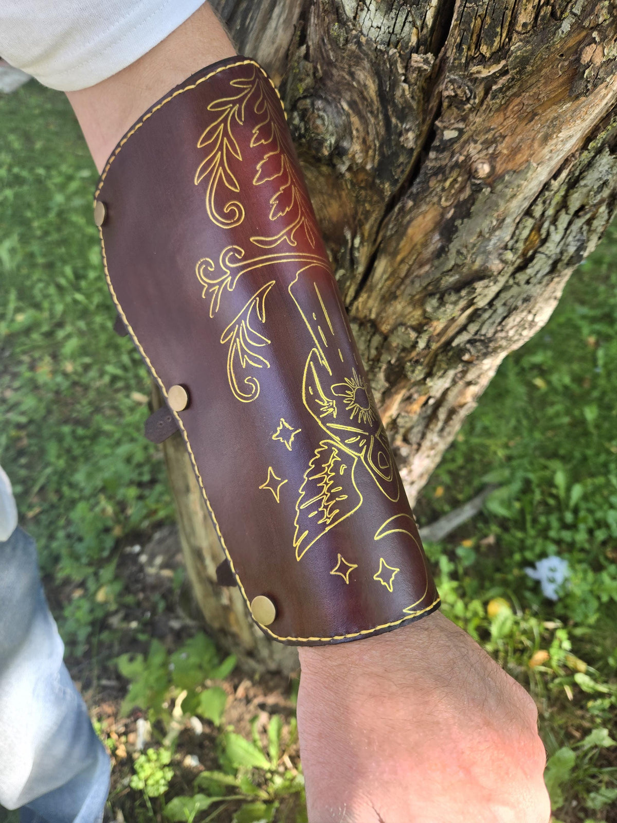 Custom Fantasy Leather Armor with Hidden Wallet