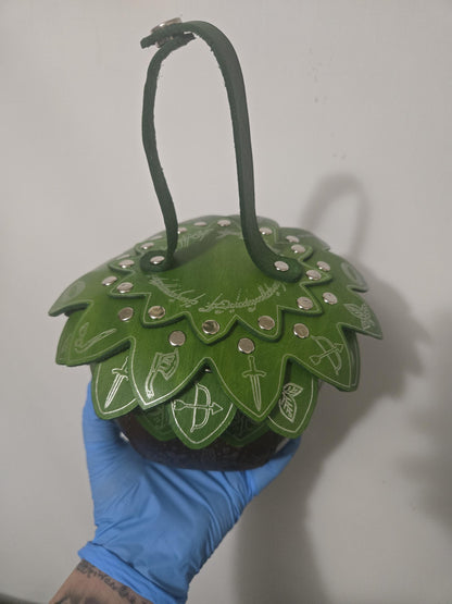 Handmade Leather Acorn Bag Special Edition, Lord Of The Rings inspired For LARP & Ren faire