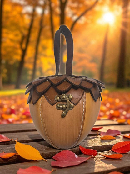 Handmade Leather Acorn Bag – Fantasycore RenFaire Satchel