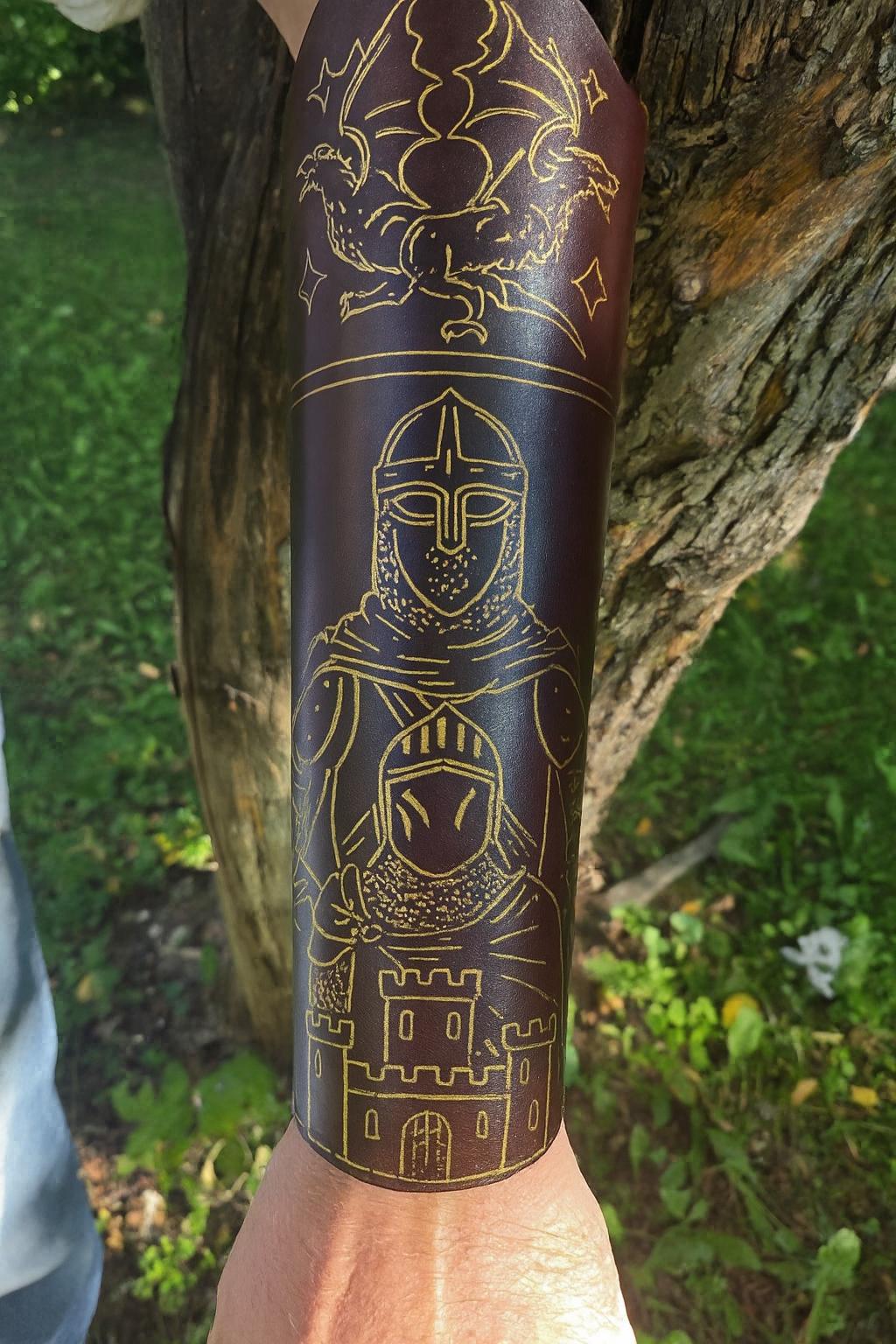 Custom Fantasy Leather Armor with Hidden Wallet